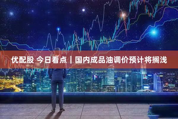 优配股 今日看点｜国内成品油调价预计将搁浅